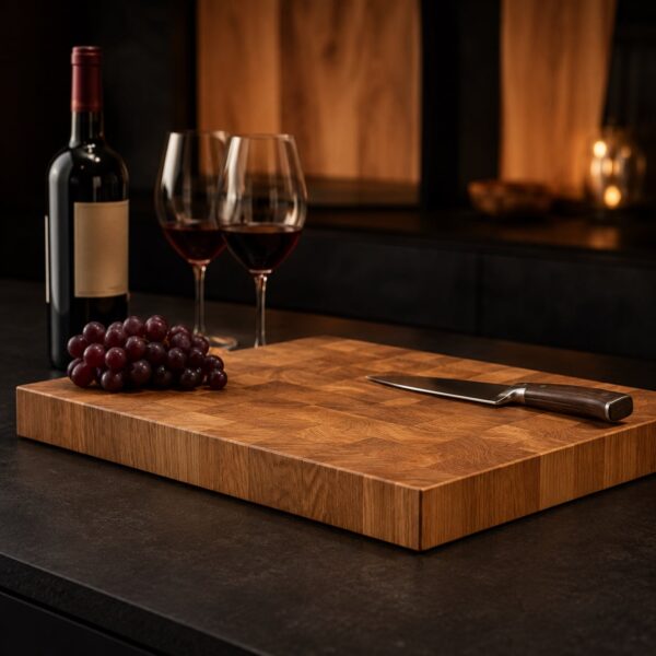 Planche À Découper En Chêne, Bois De Bout, En Chêne, En Bois De Bout, Planche À Découper