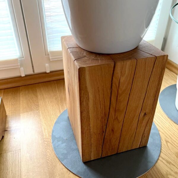 Bloc En Chêne Massif – Cube En Bois Sur Mesure, En Chêne, Bloc En Bois Massif