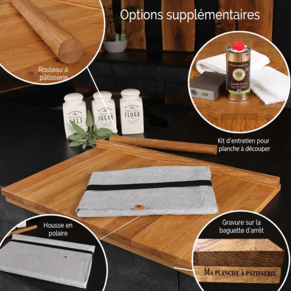 Planche À Pâtisserie En Bois_Option