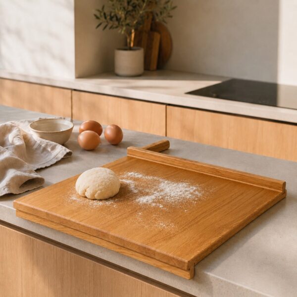 Planche À Pâtisserie En Bois – Plan De Travail Avec Butées, En Chêne, Pour La Pâtisserie, Dans Une Cuisine