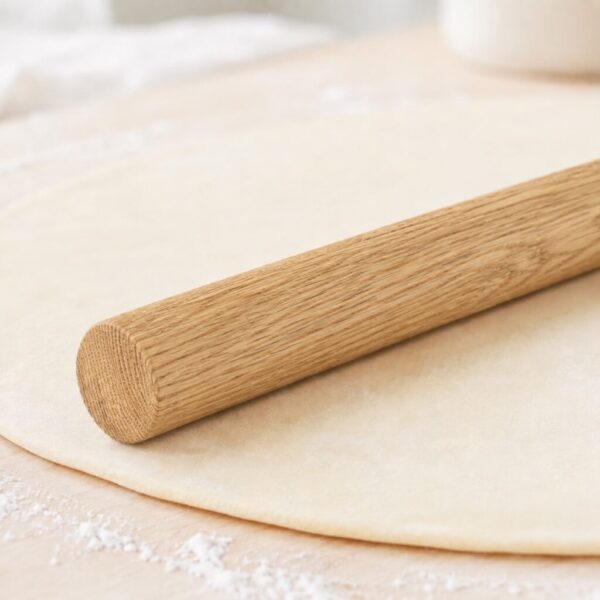 Rouleau À Pâtisserie En Bois Massif – Sans Poignées, En Chêne, Pour La Pâtisserie, Rouleau À Pâtisserie