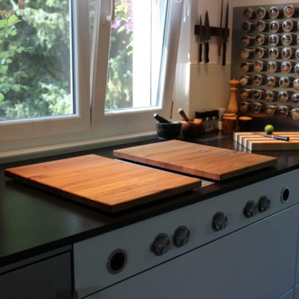 Couvre-Plaque De Cuisson En Bois, En Deux Parties, Vue 3