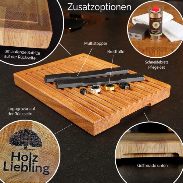 Planche À Pain En Bois Avec Rainures À Miettes, Planche À Découper, Pour Le Pain, Avec Accessoires D’entretien
