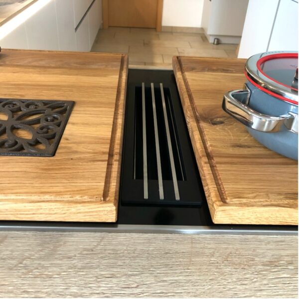 Couvre-Plaque De Cuisson En Bois, En Deux Parties, En Deux Parties