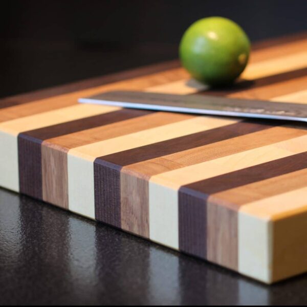 Planche À Découper En Bois De Bout Bouleau, Chêne Et Noyer, En Chêne