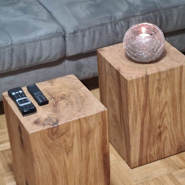 Bloc En Chêne Massif – Cube En Bois Sur Mesure, Vue 7