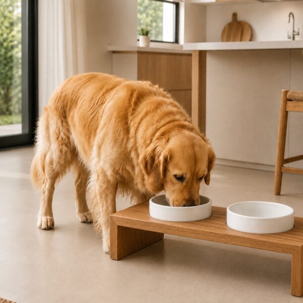 Station Repas En Bois Massif Pour Chien, Pour Chien