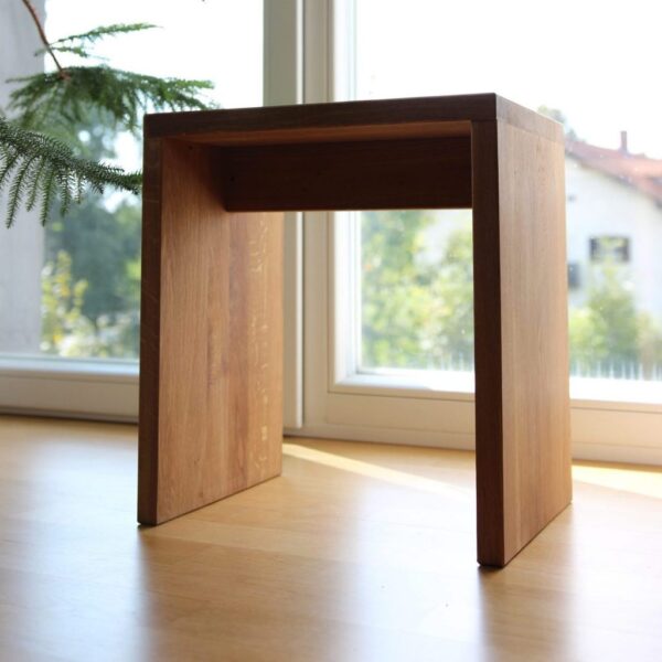 Tabouret Moderne En Bois Massif, En Chêne
