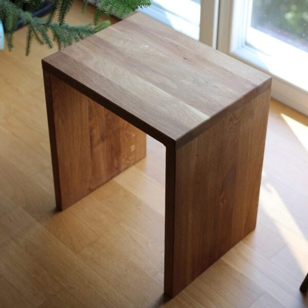 Tabouret Moderne En Bois Massif, En Chêne
