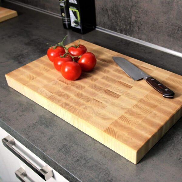 Planche À Découper En Bois De Bout De Frêne, En Frêne, En Bois De Bout