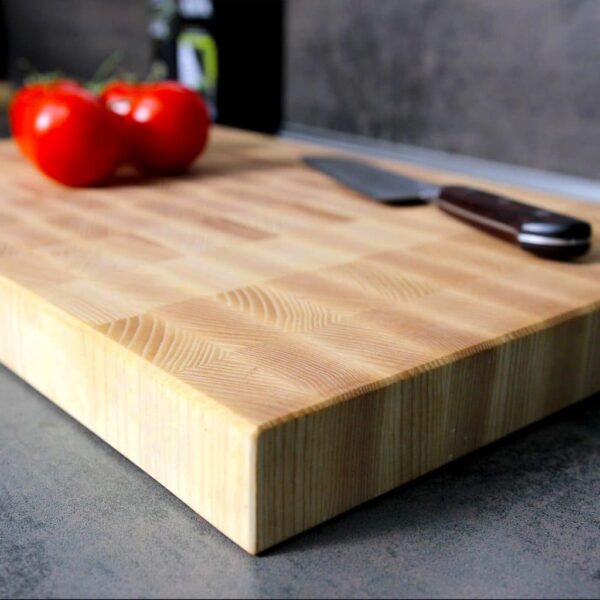 Planche À Découper En Bois De Bout De Frêne, En Frêne