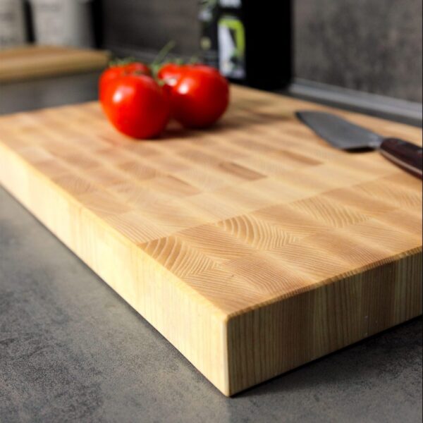 Planche À Découper En Bois De Bout De Frêne, En Frêne