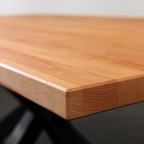 Table Basse En Bois Massif Sur Mesure, En Hêtre, Vue De Détail