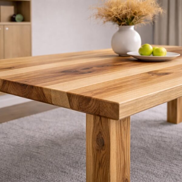 Table À Manger En Frêne Massif Sur Mesure, En Frêne