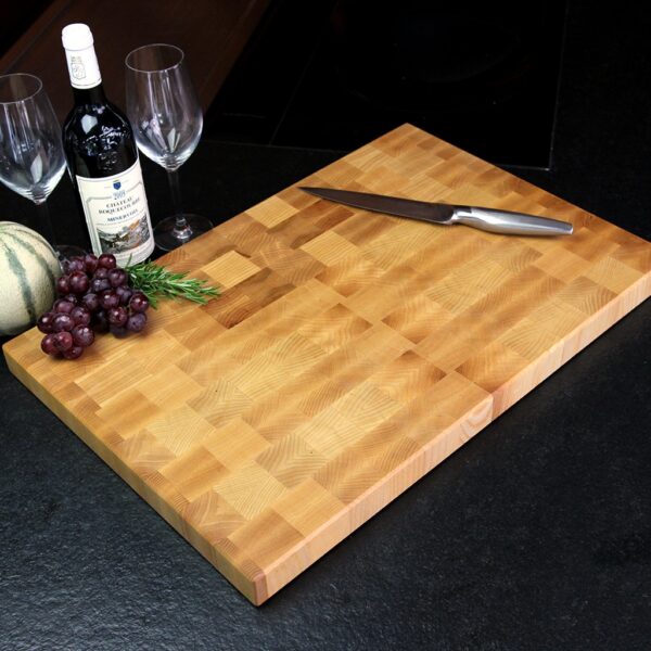 Planche À Découper En Bois De Bout De Frêne, En Frêne, En Bois De Bout