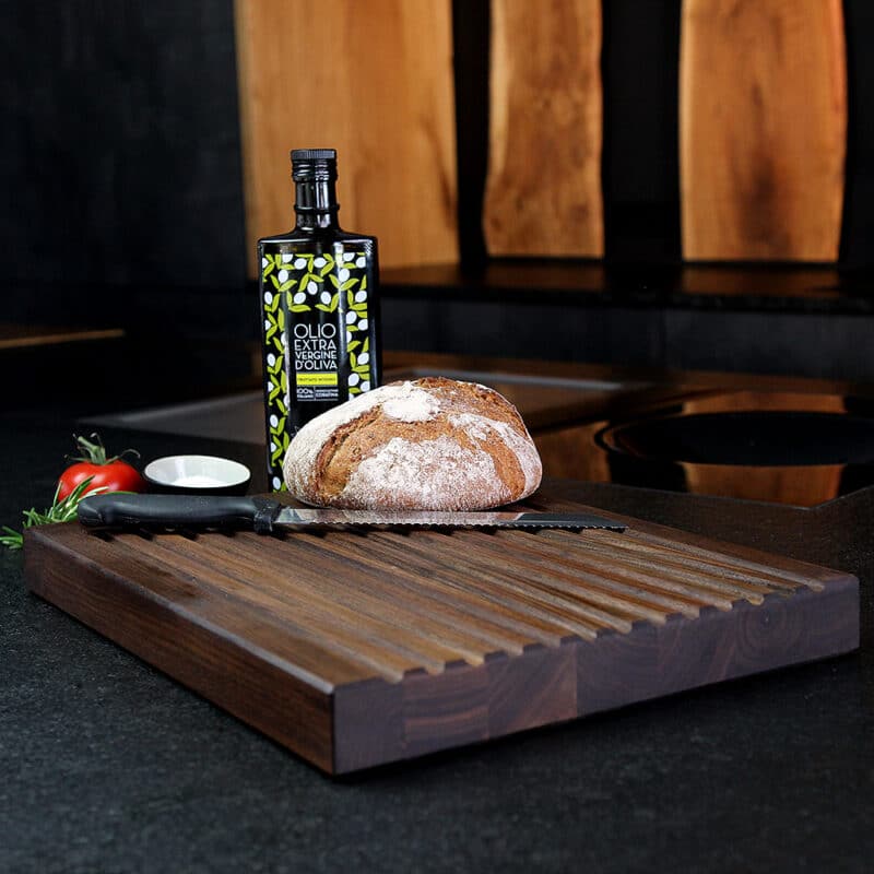 Brotschneidebrett-Nussbaum-Längsholz-Holz-Liebling
