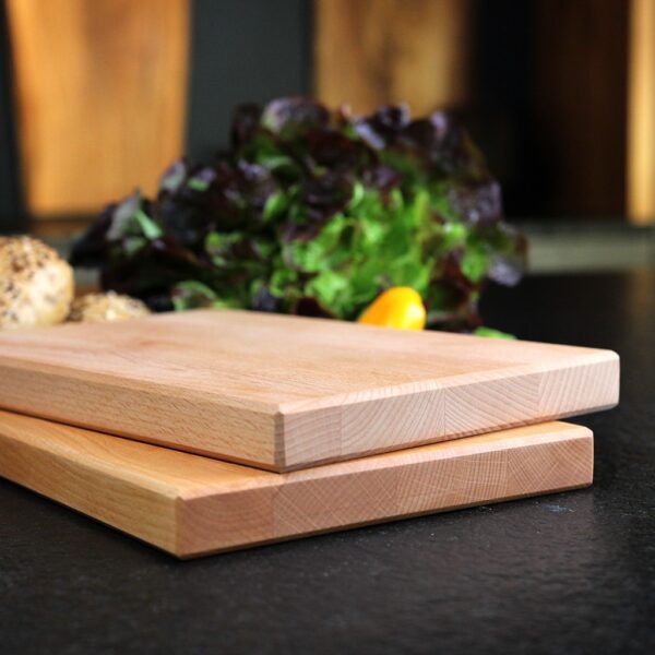Planche À Tartines En Bois – Planche De Petit-Déjeuner En Bois Massif, En Hêtre, Pour Le Pain, Vue De Détail