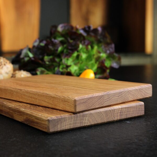 Planche À Tartines En Bois – Planche De Petit-Déjeuner En Bois Massif, En Chêne, Pour Le Pain, Vue De Détail