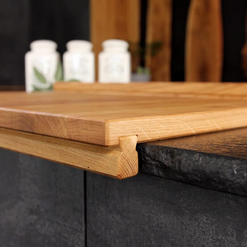 Planche À Pâtisserie En Bois – Plan De Travail Avec Butées, Pour La Pâtisserie, Vue De Détail