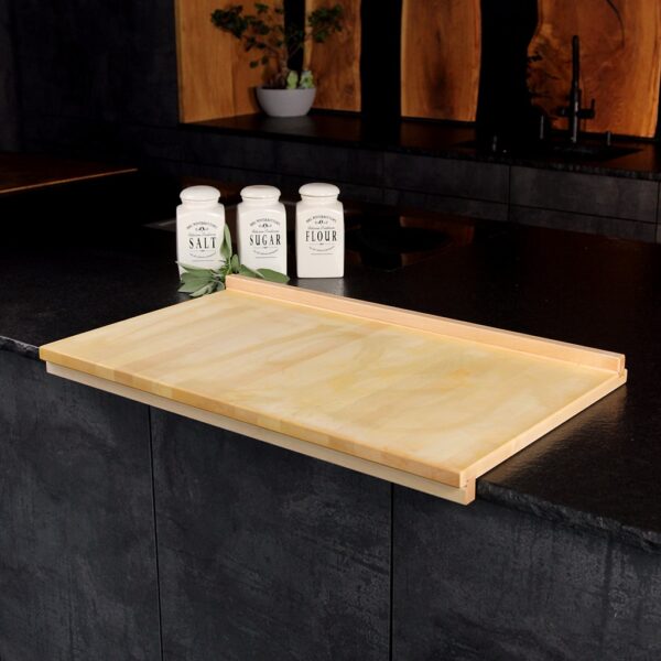 Planche À Pâtisserie En Bois – Plan De Travail Avec Butées, En Érable, Pour La Pâtisserie