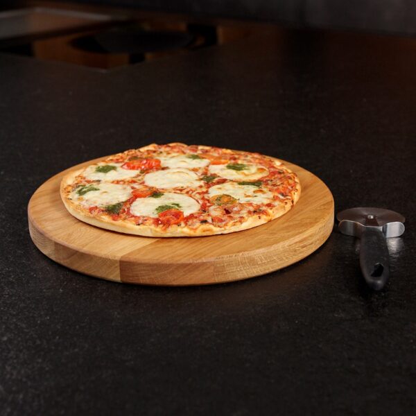 Planche À Découper Ronde Et Plateau De Service En Bois, En Chêne