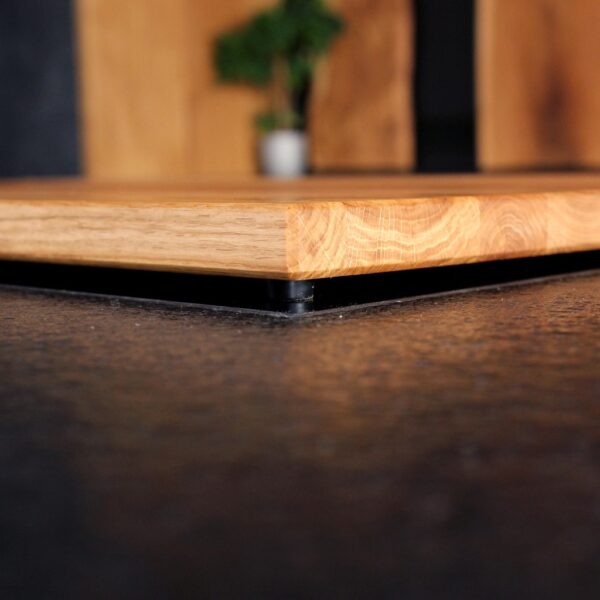 Couvre-Plaque De Cuisson En Bois Pour Vitrocéramique Et Induction, Sur Une Plaque De Cuisson, En Chêne, Vue De Détail