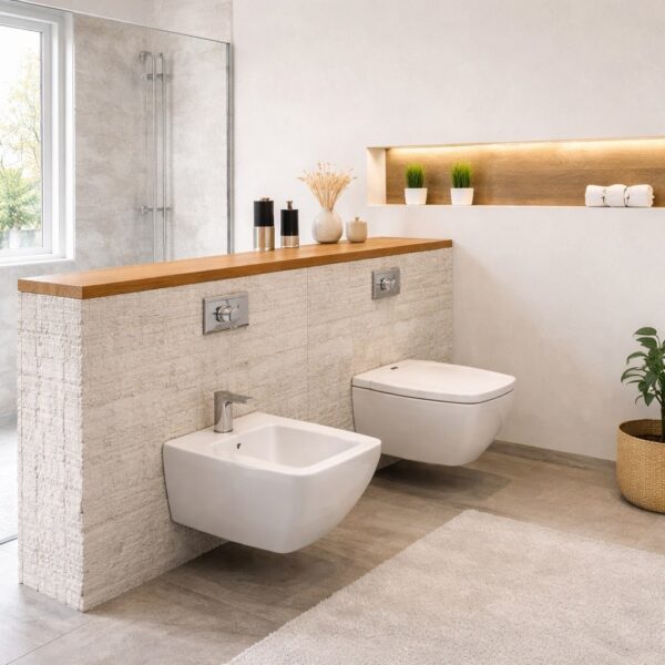 Dessus De Muret En Bois Sur Mesure, Installé Au Mur