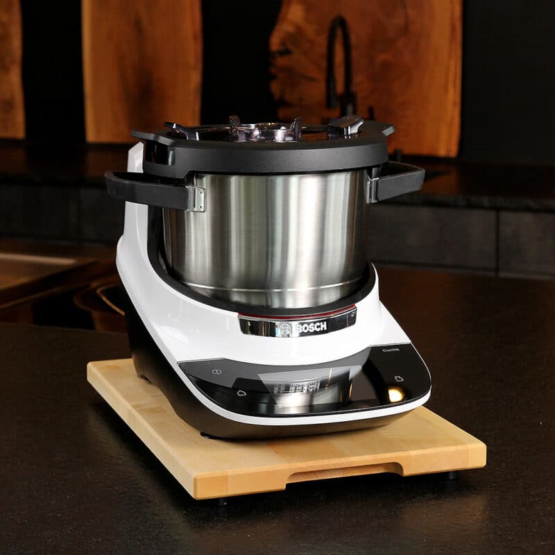 Plateau coulissant pour Bosch Cookit – planche roulante en bois, en érable, avec Bosch Cookit