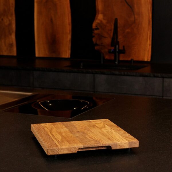 Plateau Coulissant Pour Thermomix – Planche Roulante En Bois, Avec Thermomix, Sur Plateau Coulissant, En Chêne
