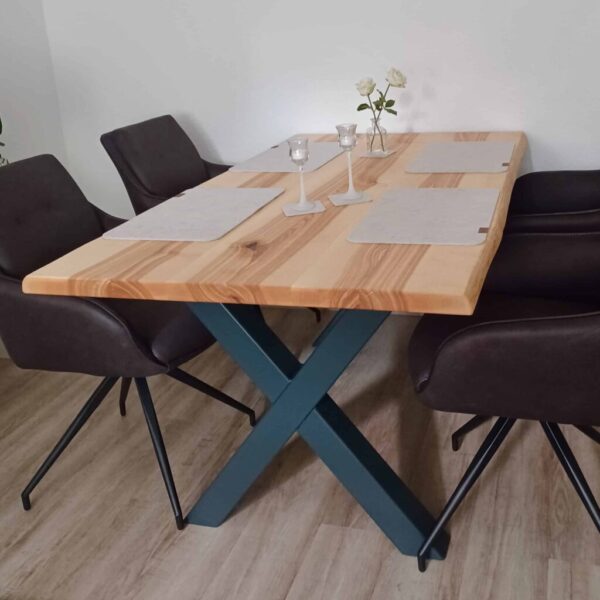 Table À Manger En Frêne Massif Sur Mesure, En Frêne
