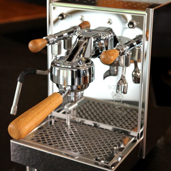 Manche De Porte-Filtre En Bois Massif Pour Machine Espresso, En Chêne