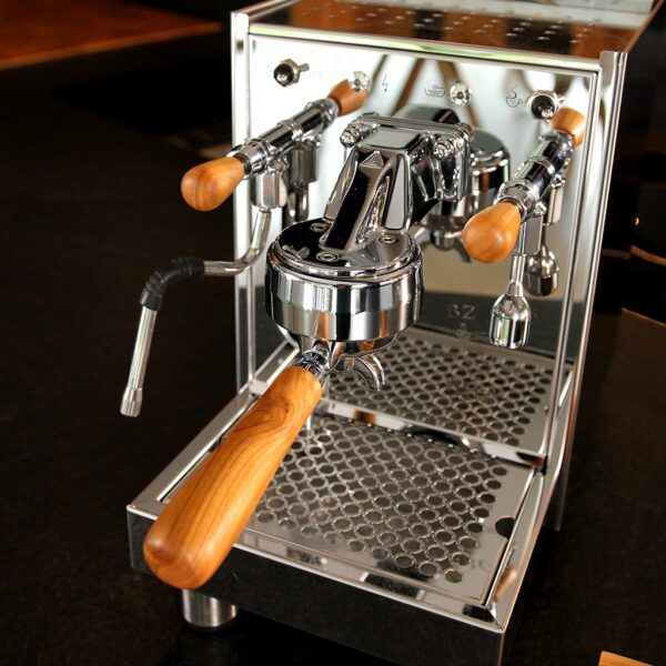 Manche De Porte-Filtre En Bois Massif Pour Machine Espresso, En Merisier