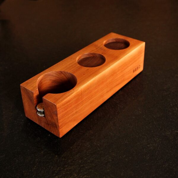 Station De Tassage En Bois Massif Pour Porte-Filtre, En Merisier