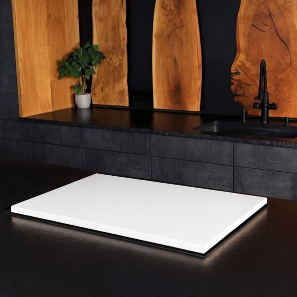 Cache-Plaque De Cuisson Sur Mesure Blanc – Vue Produit 4