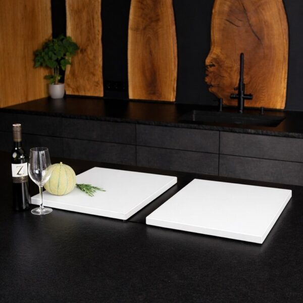 Cache-Plaque De Cuisson Sur Mesure Blanc – Vue Produit 5