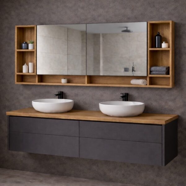 Armoire De Toilette Sur Mesure Ouvert – Vue Produit 12
