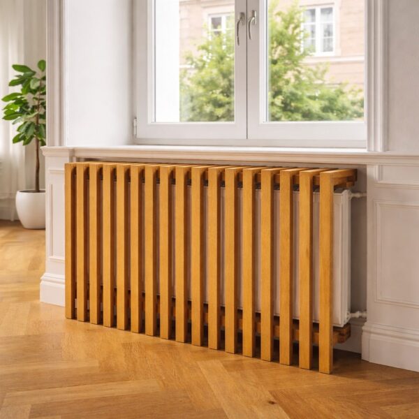 Cache-Radiateur En Bois Massif À Lames Dimensions – Schéma Ou Vue De Montage