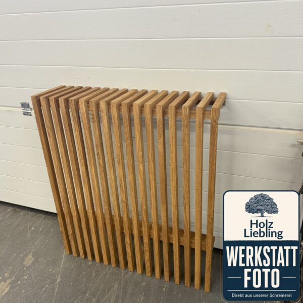 Cache-Radiateur En Bois Massif À Lames – Vue Produit 7
