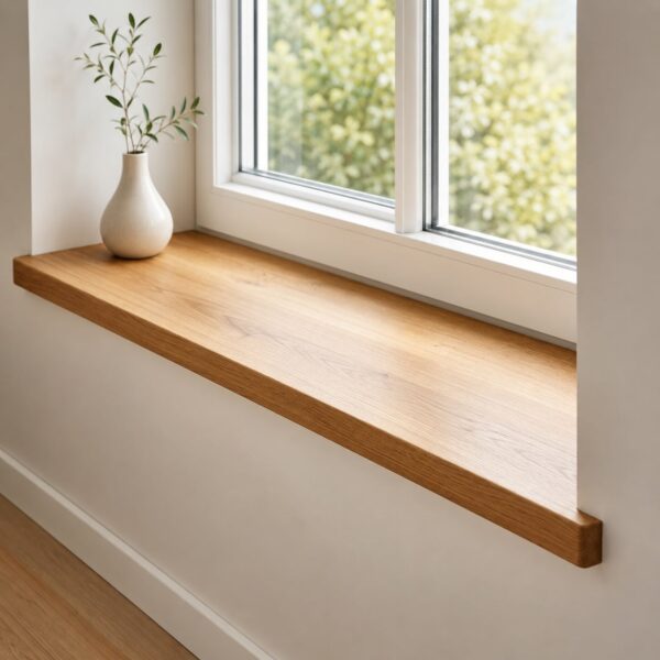 Appui De Fenêtre En Bois Massif Sur Mesure, Vue Principale