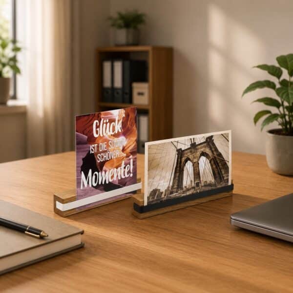 Porte-cartes postales en chêne