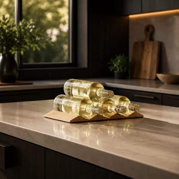 Porte-Bouteilles En Chêne Pour Rangement Horizontal