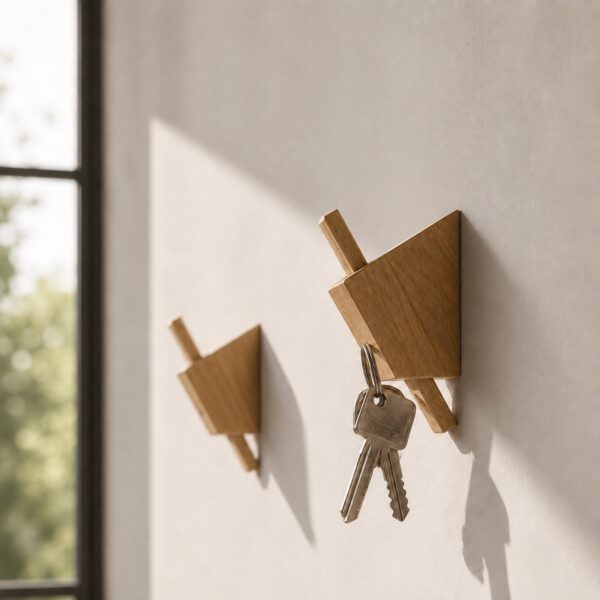 Lot De Patères En Bois Pour L’entrée