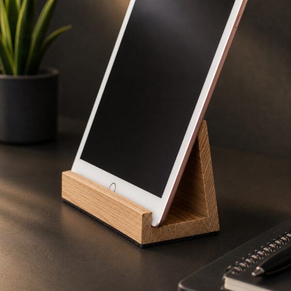 Support En Bois Pour Tablette Et Smartphone